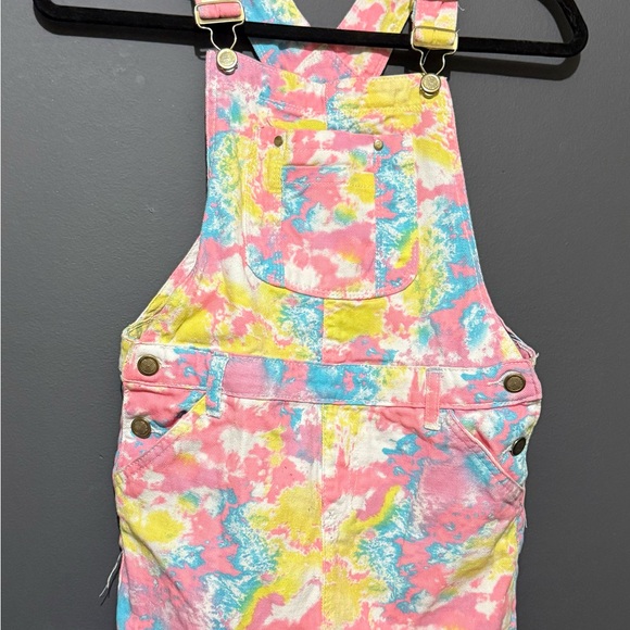 NYC Kids Casual Denim Overalls Dress - Multicolor - Picture 7 of 7